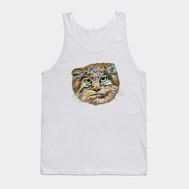 Pallas's Cat (Otocolobus Manul) Tank Top by mariasibireva